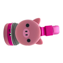 Operitacx 1Pc Wireless Head Mounted Cartoon Animal Earphone for Cute Pig Style Headset Comfortable Fit Design for Tablets