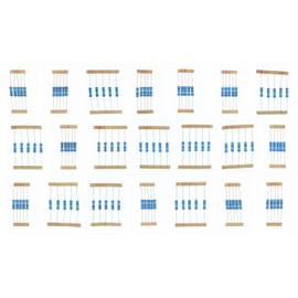 HUABAN Pack of 5 x 21 values 2W 2 Watts 1.0 1.2 1.5 1.8 2.0 2.2 2.4 2.7 3.0 3.3 3.6 3.9 4.3 4.7 5.1 5.6 6.2 6.8 7.5 8.2 9.1 Ohm 1% Metal Film Resistor