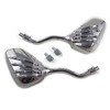 Anzene Custom Skull Skeleton Hand Claw Side Mirrors Rearview 10mm