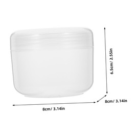 PACKOVE 6Pcs Cream Storage Containers Wide Mouth Empty Cosmetic Jars with Lids Travel Friendly Cream Jars for Lotions Balms and Beauty Products