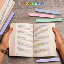 LivDeal 8 Colors Aesthetic Highlighters, 4mm Line Width, Assorted Colors With Soft Chisel Tip, No Bleed Bible Highlighters, Great for School, Nice to Eyes,Pastel Highlighters