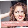 Baluue 5sets e Eyebrow Gems Stickers Reusable Rhinestone Face Gems