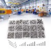 500PCS Pan Head Hex Socket Screws Stainless Steel Screw Nut