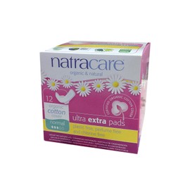 Cool Comfort Pads and Shields Ultra Extra Pads Normal With Wings, 12 Count by Natracare (Pack of 3)3