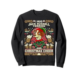 Jack Russell Terrier Christmas Cheer Santa Claus Dog Elf Sweatshirt
