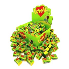 LOVE IS BUBBLE GUM APPLE/LEMON Love Is Chewing Gum 100 pcs