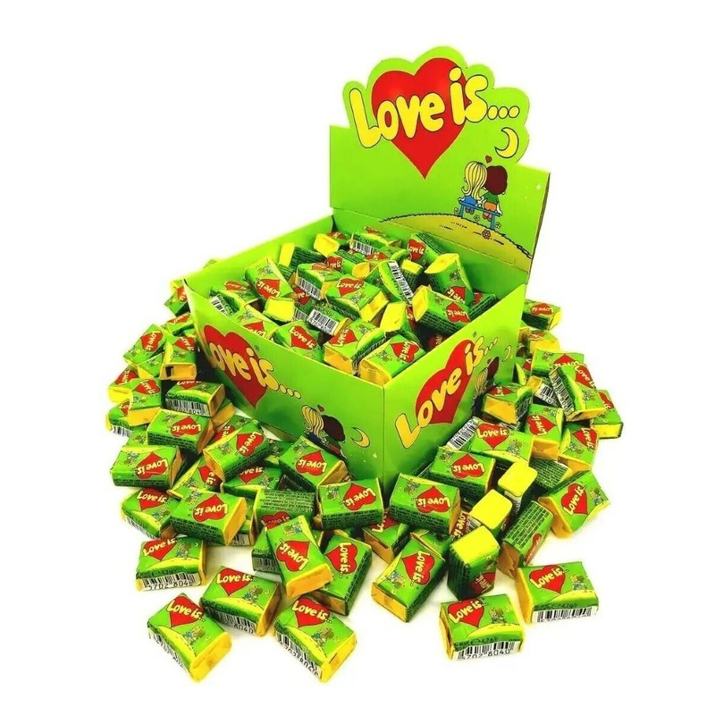 LOVE IS BUBBLE GUM APPLE/LEMON Love Is Chewing Gum 100