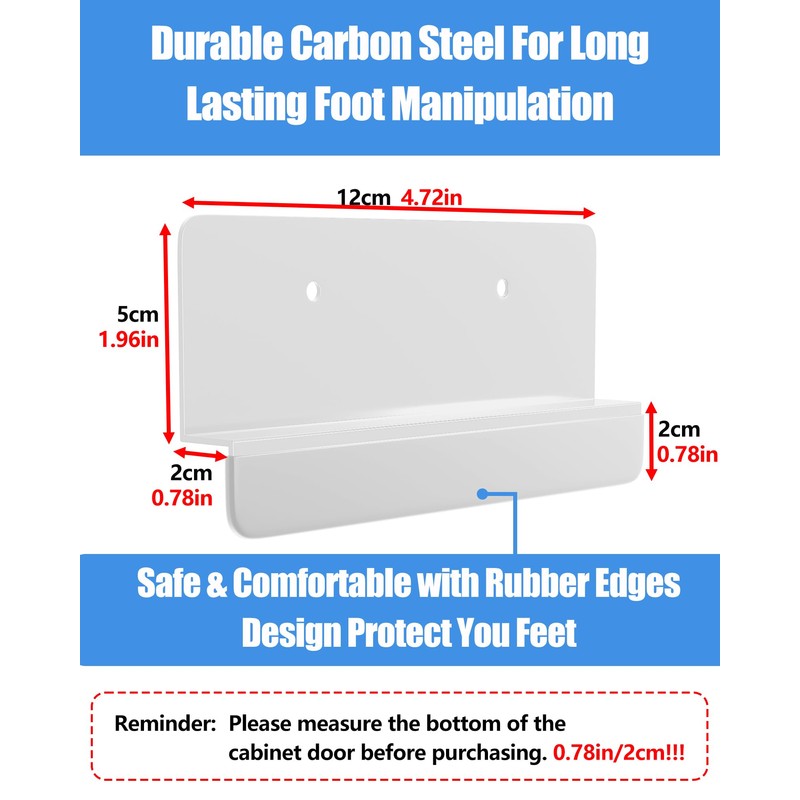 Cabinet Foot Pull for Trash Drawer, Trash Cabinet Foot Pull,