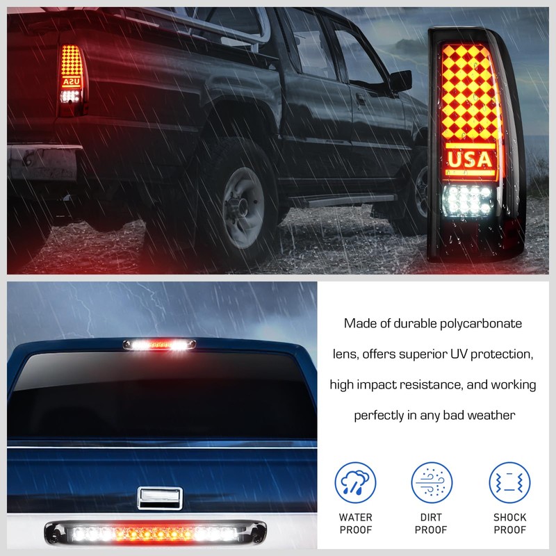 LED Tail Light +3rd Third Brake Cargo Lamp Fit for