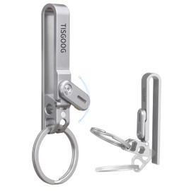 TISGOOG Titanium Belt Loop Keychain Clip, Locked Belt Clip for Keys, Quick Release Key chain, Gifts for Men