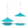 Bird Feeder Foldable Portable Terrace Bird Feeder for Outdoor Garden