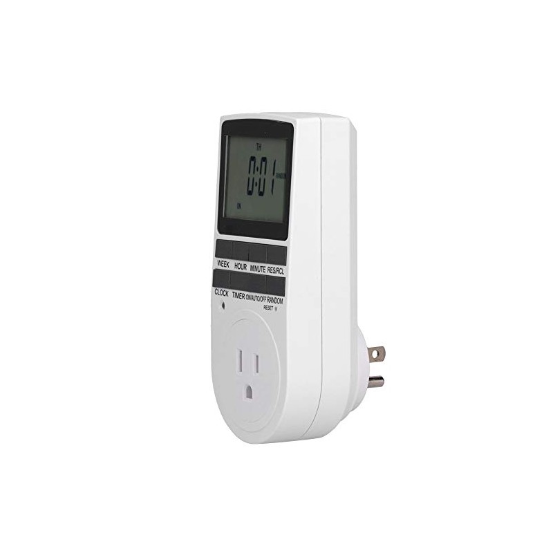 10A 50Hz Outlet Timer Digital On/off Programmable 8 Operation Buttons