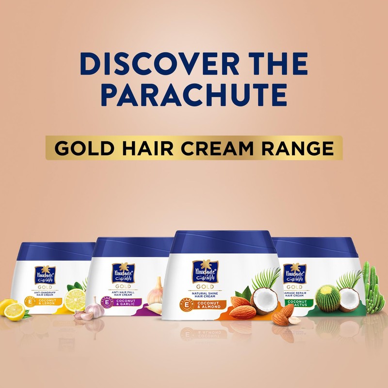 Parachute Gold Hair Cream Natural Shine - 4.7 fl.oz. (140ml)