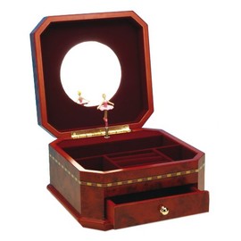 MusicBox Kingdom 25122 Wooden Musical Jewelry Box, Playing "A Little Night Music"