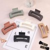 Sisiaipu Pinzas para El Cabello Medianas de 3,5", 6 Piezas