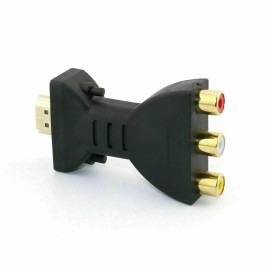 Kumbala HDMI Male to 3 RCA Female Composite AV Video Audio Adapter Converter for TV PC