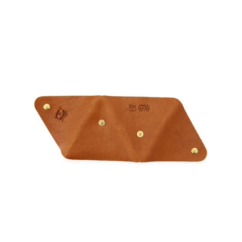 IL BISONTE Coin Purse, Coin Purse, Leather, Genuine Leather, Cowhide