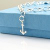 Sterling Silver Anchor Bracelet - Gift Boxed