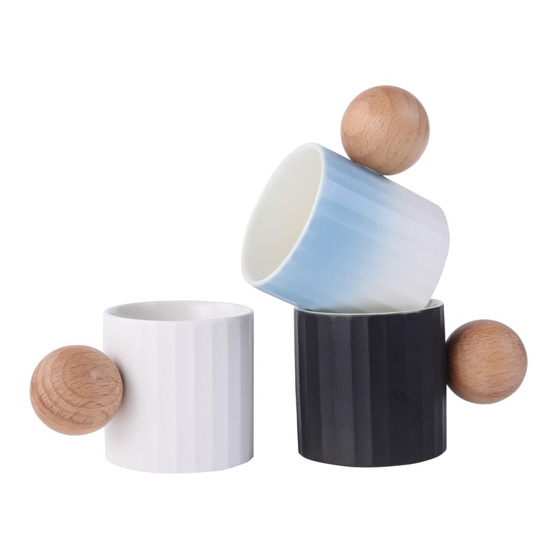 Fire Kirin Ceramic Espresso Cups Set of 2, 2 oz