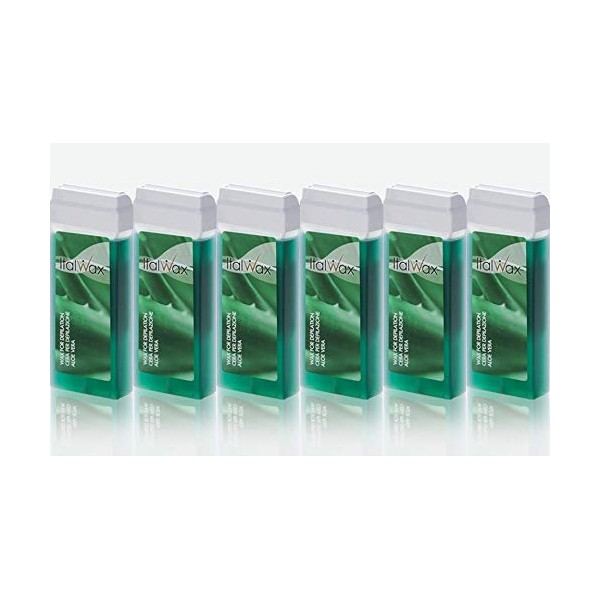 ITALWAX Classic Roll-on Wax Cartridge 100ml - Aloe Vera (6)
