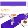 12 Pack Purple Satin Table Runner 12×72 Inch Long Bright
