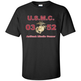 United States Marine Corps MOS 0352 Antitank Missile Gunner T-Shirt