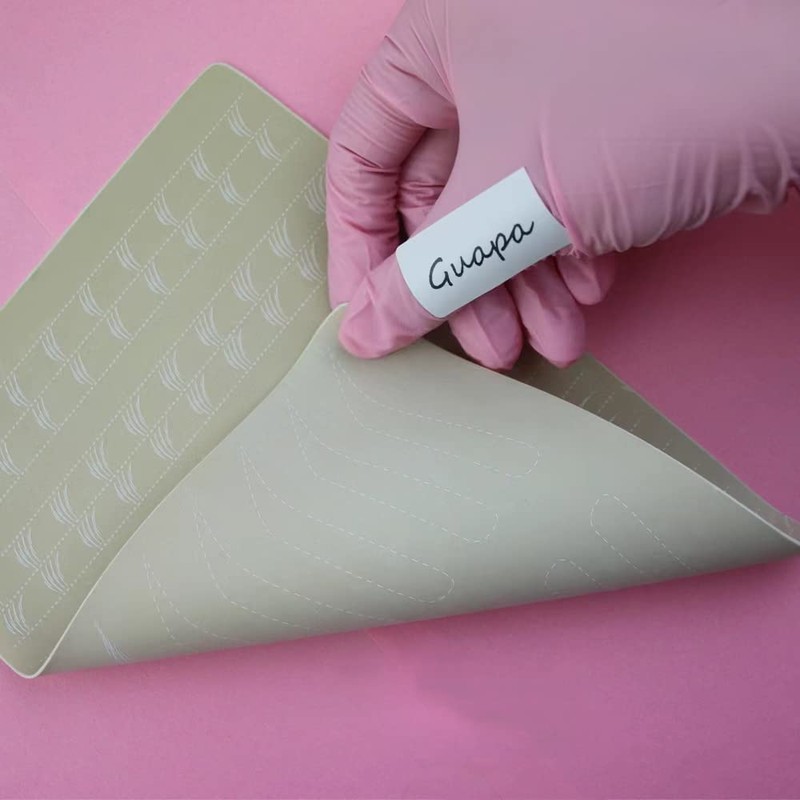 5 Latex Training Skins for Microblading with Double-Sided Hair Lines