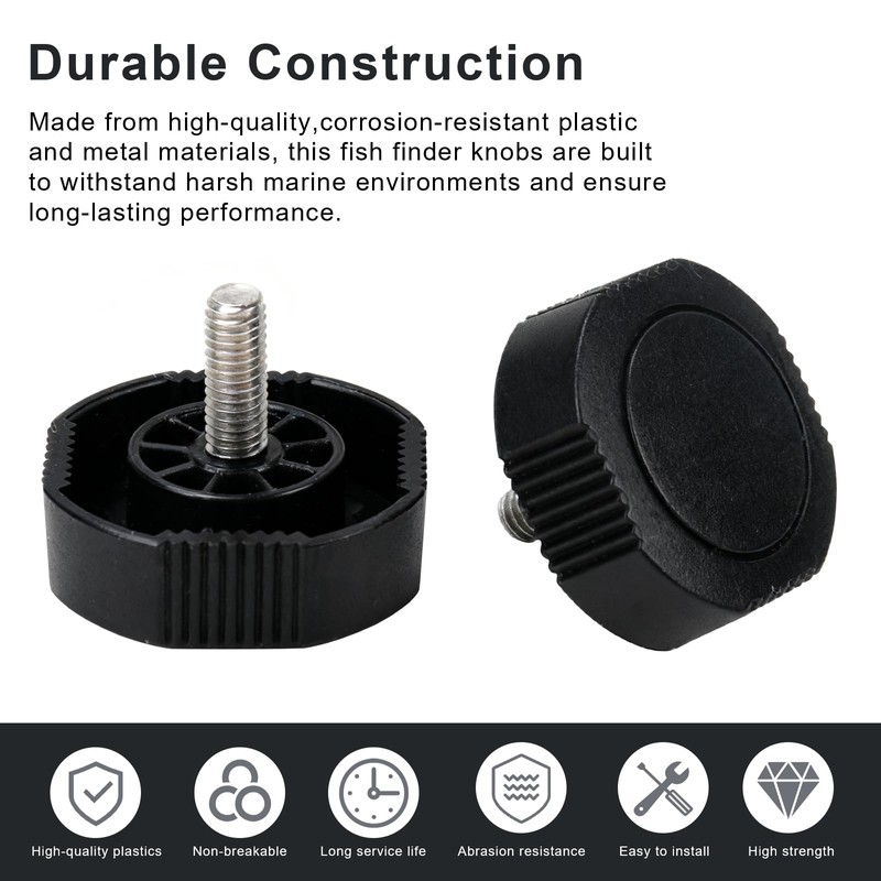 4 PCS Gimbal Bracket Knobs, Fish Finder Mount Knobs Replacement
