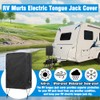 RV Murts RV Electric Tongue Jack Cover with D Rings,