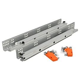 Silverline SFUS - 18" Undermount Drawer Slide 75 lb Soft Closing Full Extension Cabinet Hardware 6 Pairs