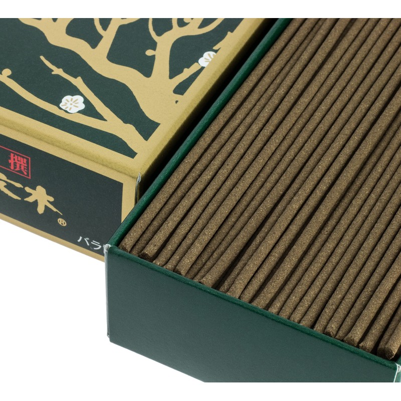 梅栄堂のお線香 特撰好文木 短寸小型バラ詰