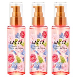 Kaika M Repair Hair Oil Treatment, 3.4 fl oz (100 ml) x 3 Piece Set, Rose Scent, Non-Rinsing Treatment, Damage Repair, Smooth, Shiny, Non-sticky, Hair Care, Hair Serum