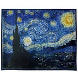 Van Gogh Starry Night Patch Blue Boarder XL Art Sublimation Iron On PhotoPatch