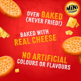 Jacob's Jacob's Mini Cheddars Red Leicester Flavour Multipack - Baked with Real Cheese, 6 Packs x 23g