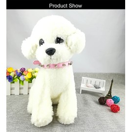 Newten Sina Mode Set Studded Dog Collar 2 Punkbesetzte Puppies Collar for Small Dogs Cats, l