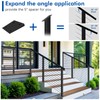 Gyykzz Stair Cable Railing Post 42"x2"x2", Slant Fixed Top Stainless