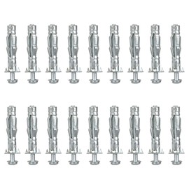 ZOFUN 100 Pcs Plasterboard Anchors M4 x 38mm, Heavy Duty Cavity Wall Fixings for Plasterboard, Hollow M4 Plasterboard Wall Plugs, M4 Plasterboard Wall Anchors Plugs for Plasterboard Walls Fixing