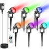 VOLISUN 4-8 Packs Waterproof LED Pond Light Underwater & Ground