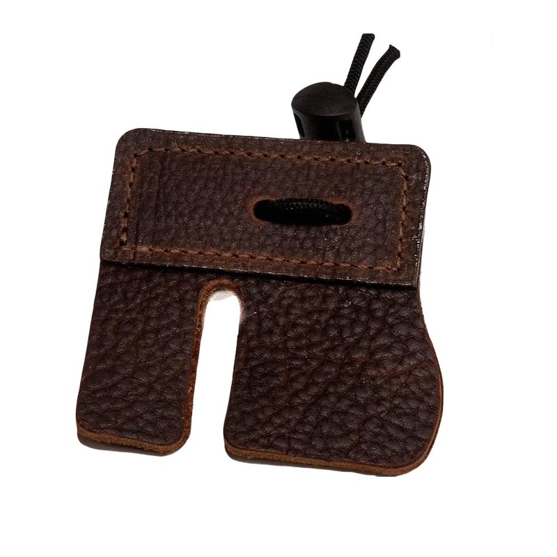 Windfulogo PU Leather Archery Finger Tab Long Bow Hand Protector