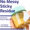 Hycodest 120 Pcs All-Purpose Removable Labels No Residue Write On