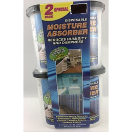 2 pack Moisture Absorber with charcoal Activated Odor Eliminator, Reduces Humidity and