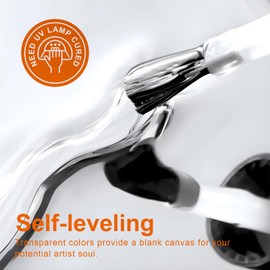 TWOING Builder Gel for Nails 5 in 1 ，Jelly Neutral Nude Color Strengthener Gel Translucent Cover Hard Nail Extension Brush in Bottle Base Coat ，Salon&DIY Art for Women