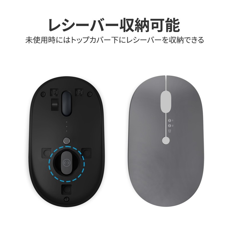 Lenovo 4Y51C21217 Go USB Type-C Wireless Multi-Device Mouse, Black, Wireless
