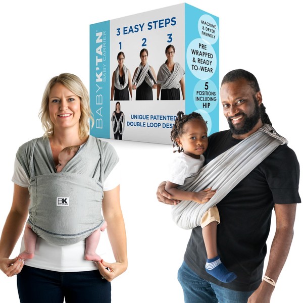 Original Baby K'tan Baby Carrier: #1 Easy Pre-Wrapped, Soft, Slip-On,