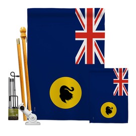 States of Australia Western Garden House Flags Kit Regional Territory Tony Couch Sydney Oceania Country Particular Area Small Decorative Gift Yard Banner Double-Sided Made In USA 28 X 40