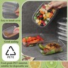 Chunful 36 Pcs Disposable Snack Containers 1 Compartment Snack Containers