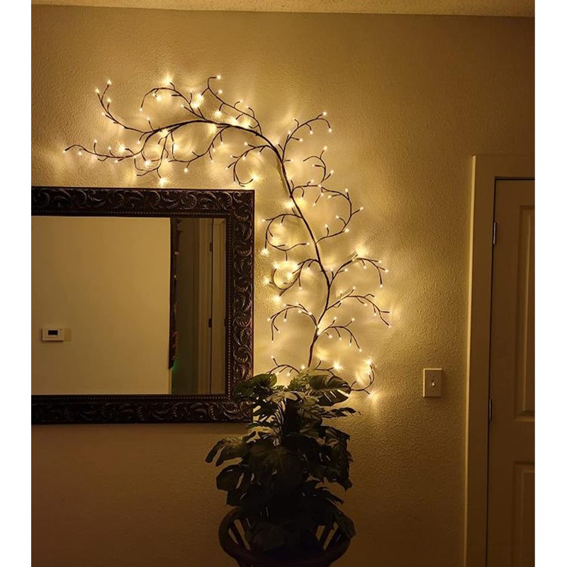 LKGOOD Vines for Home Decor with Remote Control On/Off Timmer