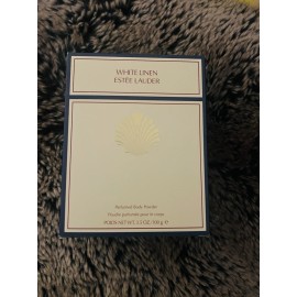 Estée Lauder Estee Lauder White Linen Perfumed Body Powder & Puff 3.5 Oz / 100g NEW in Box