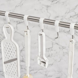 Multipurpose 7-Pack S-Hooks for Kitchen & Bathroom Storage Plastic Hook