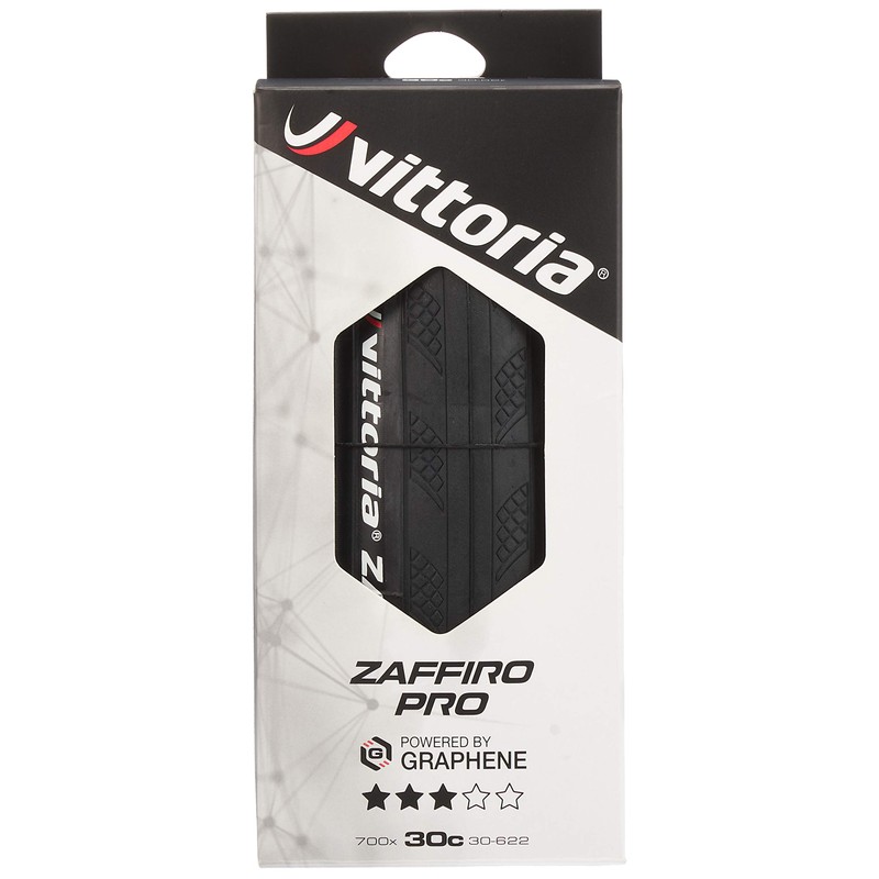 Vittoria Unisex's Zaffiro Pro V Bicycle Tyre, Black, 700x30c
